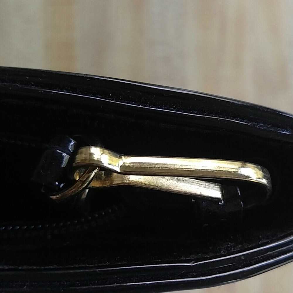**2 for $25** Black Patent Clutch Purse - Picture 5 of 6